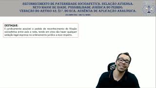 STJ INFO 834 paternidade socioafetiva e adoção [upl. by Merritt]