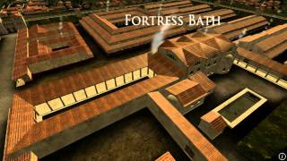 Animation of ancient Roman Fort in Caerleon Wales [upl. by Bromley]