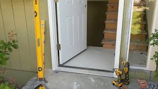 Jeld Wen Front Door Installation  Really crappy products and craftsmanship PART 1 [upl. by Rhonda819]