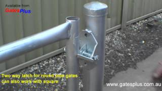 Gate Latch 2 way for round pipe and square [upl. by Iow491]