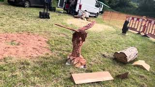 A fabulous range of wooden sculpture at Caerleon festival 2024 [upl. by Jeb702]