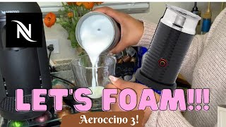 How To Foam Milk With Aeroccino 3 Make Coffee With Foam Tips amp Tricks  Easy Foamed Latte Recipe [upl. by Edge]